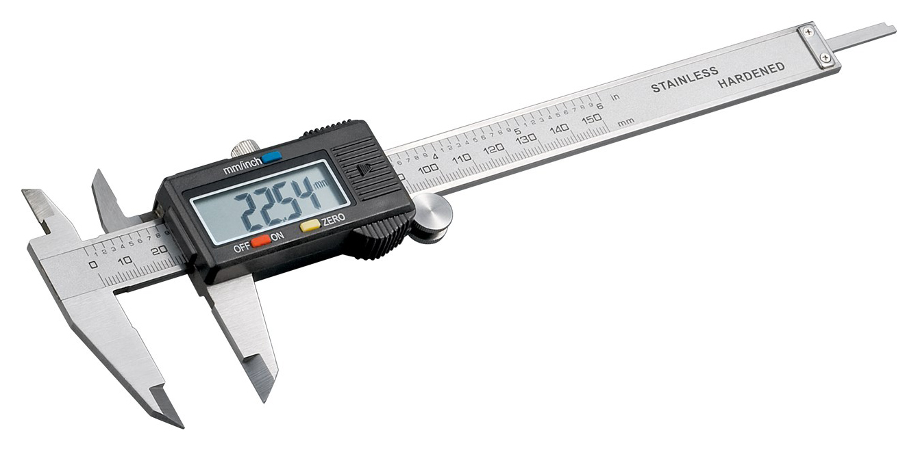 GOOBAY ψηφιακό παχύμετρο 77001, 150cm/6″, ασημί