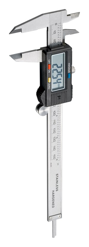 GOOBAY ψηφιακό παχύμετρο 77001, 150cm/6″, ασημί