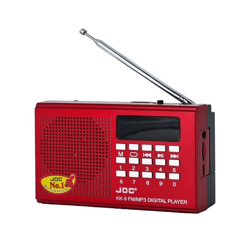 Επαναφορτιζόμενο ραδιόφωνο – JOC-KK9 – 370175 – Red