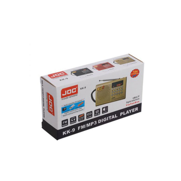 Επαναφορτιζόμενο ραδιόφωνο – JOC-KK9 – 370175 – Red