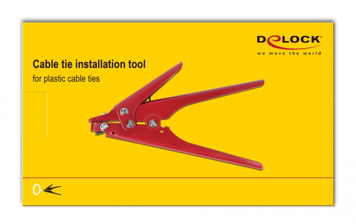 DELOCK πένσα δεματικών καλωδίων 86773, έως 9.5 x 2.3mm, μεταλλική