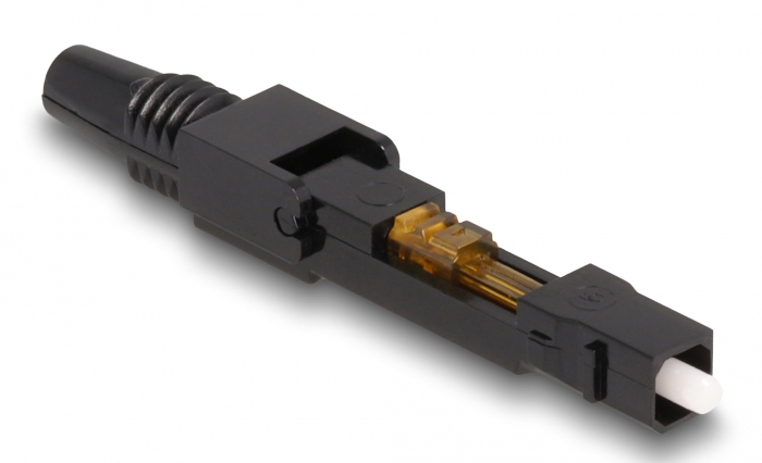 DELOCK σύνδεσμος οπτικής ίνας SC Simplex 87990, μαύρος