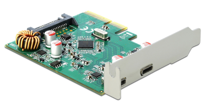 DELOCK κάρτα επέκτασης PCI Express x4 σε 2x USB-C 90397, 10 Gbps