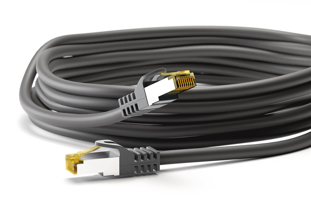 GOOBAY καλώδιο δικτύου 91617, CAT 7 S/FTP, 500 MHz, CU, 3m, μαύρο