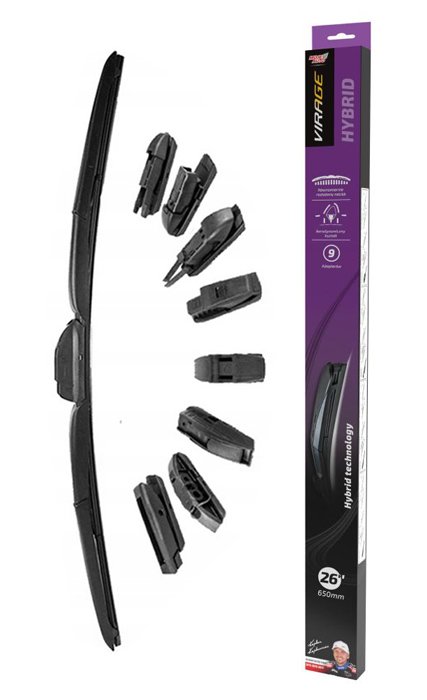 MOJE AUTO υαλοκαθαριστήρας Hybrid 92-H26, 26″ (650mm), 9 αντάπτορες