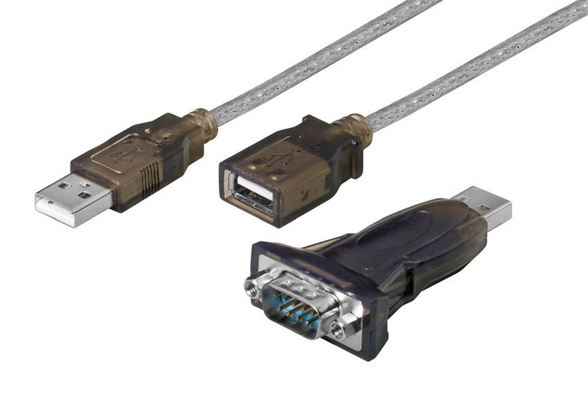 GOOBAY αντάπτορας/καλώδιο USB σε RS-232 93128, 1 Mbit/s, 1.5m, διάφανο