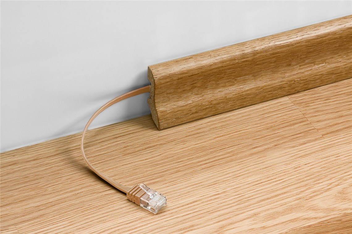 GOOBAY καλώδιο δικτύου 95381, CAT6 U/UTP, flat, copper, 10m, μαύρο