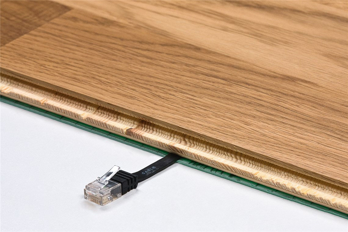 GOOBAY καλώδιο δικτύου 95387, CAT 6 U/UTP, flat, copper, 5m, μαύρο