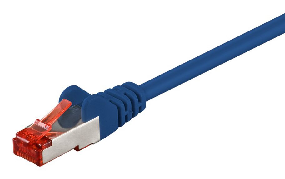 GOOBAY καλώδιο δικτύου 95462, CAT 6 S/FTP, CCA, 250MHz, 0.5m, μπλε