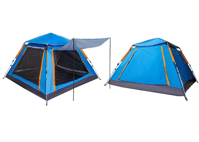 Σκηνή Camping 4 ατόμων με σκίαστρα – YB3021 – 2.4×2.4m – 960019 – Blue