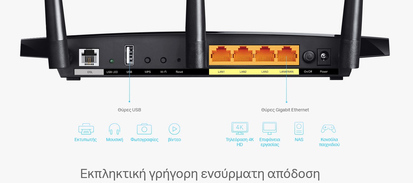 TP-LINK Modem/Router Archer VR400, VDSL/ADSL, 1200Mbps AC1200, Ver. 2.0