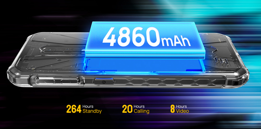 ULEFONE smartphone Armor X12 Pro, 5.45″, 4/64GB, 4860mAh, IP68/IP69K, μαύρο