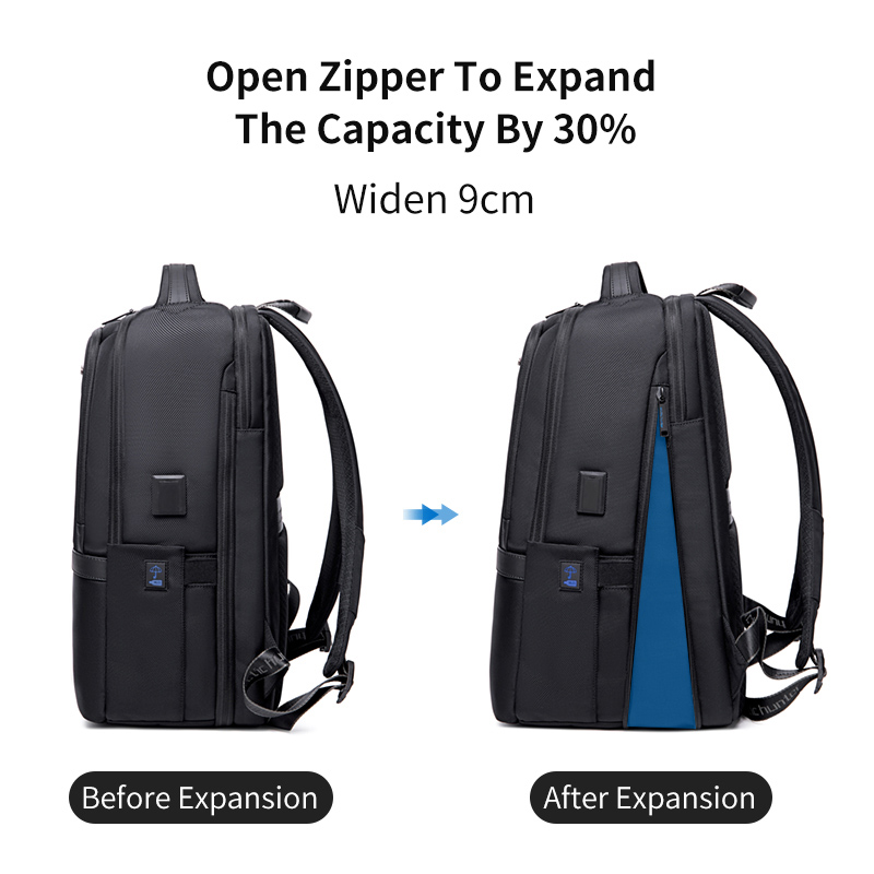 ARCTIC HUNTER τσάντα πλάτης B00490 με θήκη laptop 15.6″, 27L, USB, μαύρη