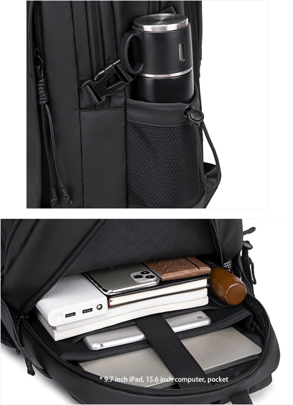 ARCTIC HUNTER τσάντα πλάτης B00530 με θήκη laptop 15.6″, 24L, γκρι