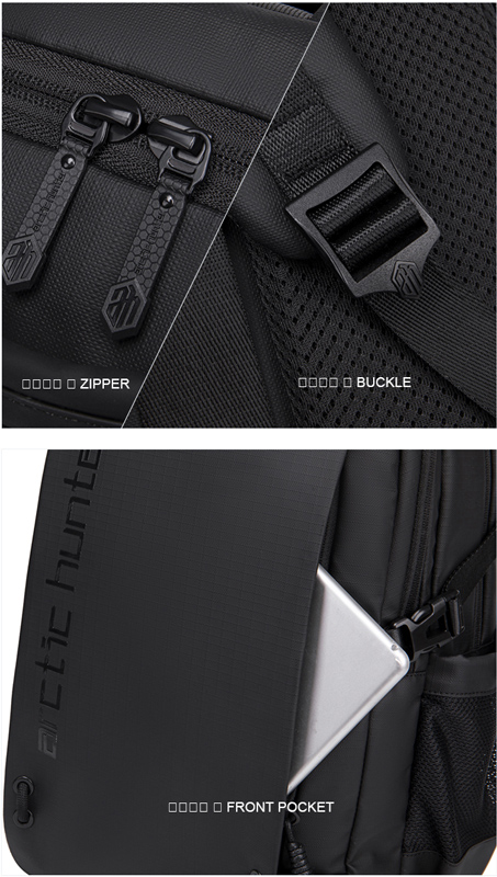 ARCTIC HUNTER τσάντα πλάτης B00530 με θήκη laptop 15.6″, 24L, γκρι