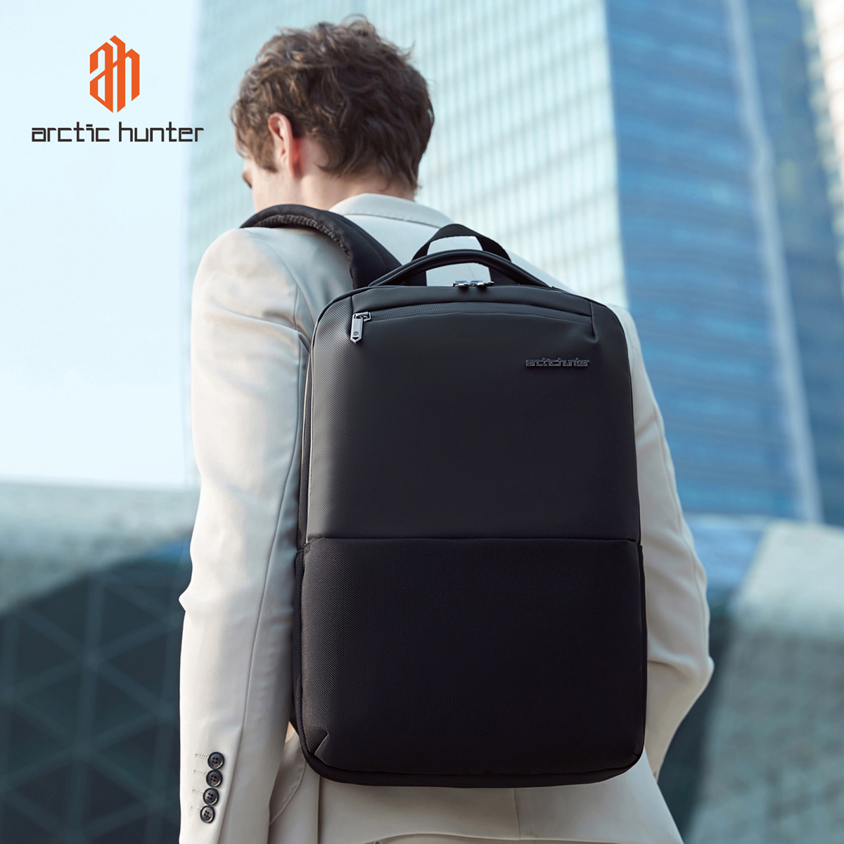 ARCTIC HUNTER τσάντα πλάτης B00681 με θήκη laptop 15.6″, 11L, μαύρη