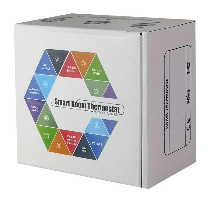 Smart θερμοστάτης αερίου BHT-009GCLW, WiFi, χωνευτός, μαύρος