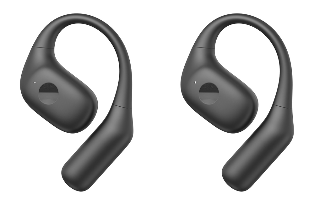 USAMS earphones με θήκη φόρτισης UG26, OWS, Φ14.2mm, 50/300mAh, μαύρα