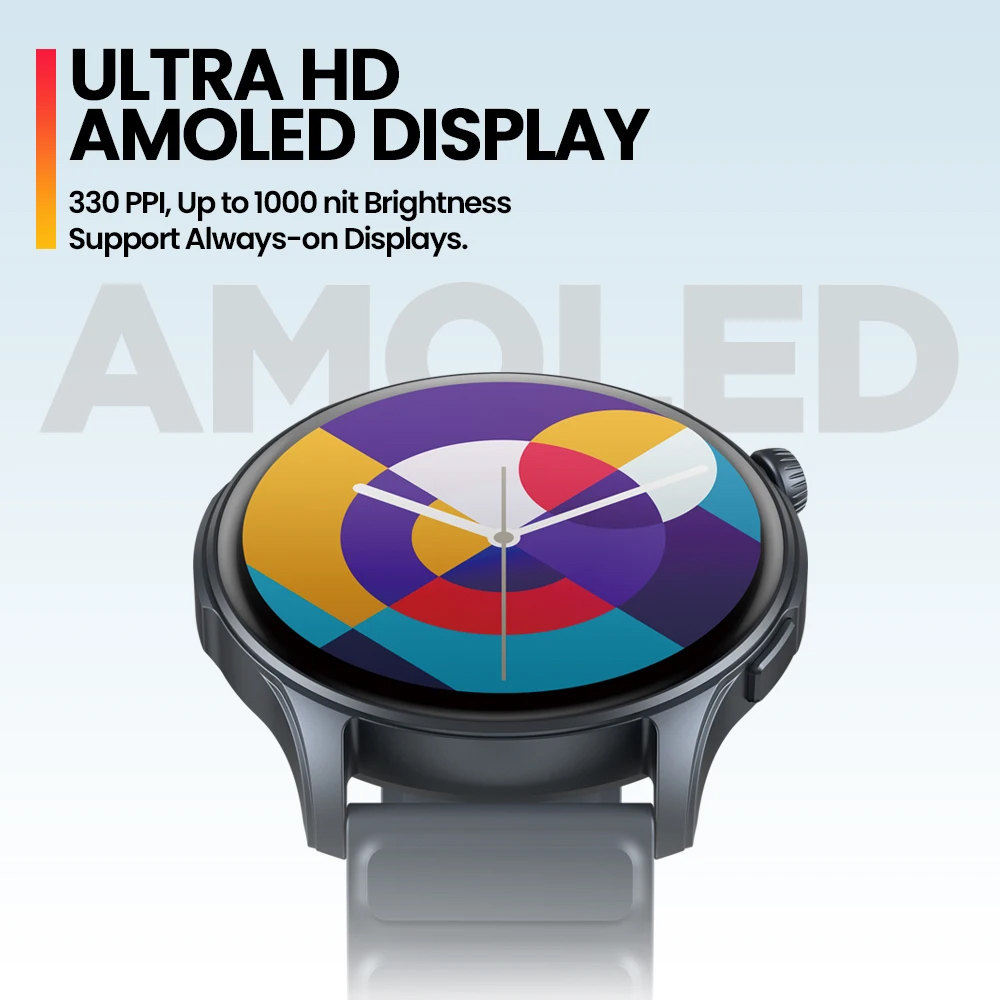 ZEBLAZE smartwatch Btalk 3 Pro, heart rate, 1.43″ AMOLED, γκρι