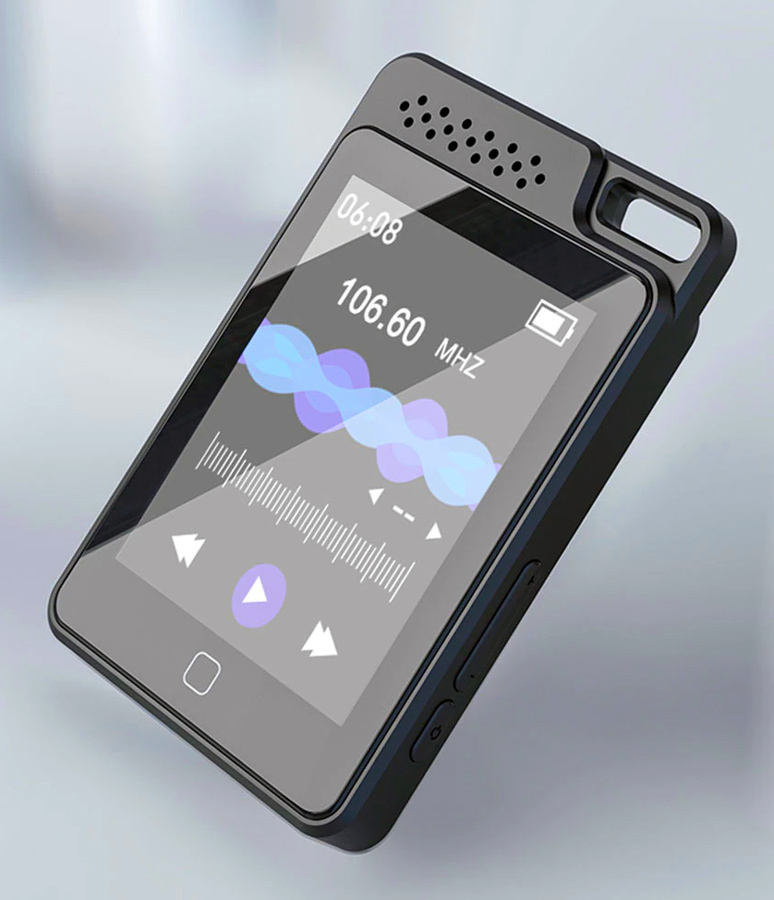 RUIZU MP3 player C1 με οθόνη αφής 2.4″, 32GB, ελληνικό μενού, μαύρο