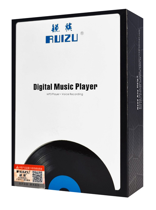 RUIZU MP3 player C1 με οθόνη αφής 2.4″, 32GB, ελληνικό μενού, μαύρο