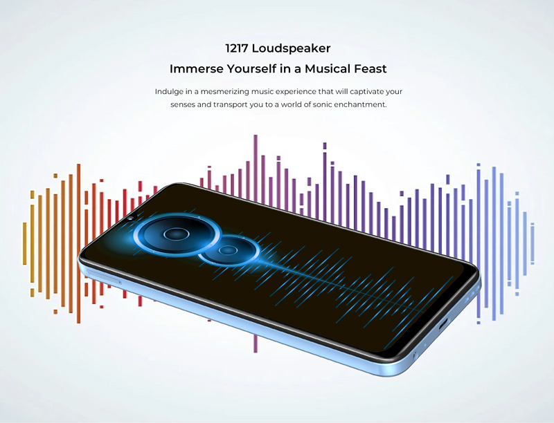 OUKITEL smartphone C36, 6.56″, 4/128GB, 5150mAh, μαύρο