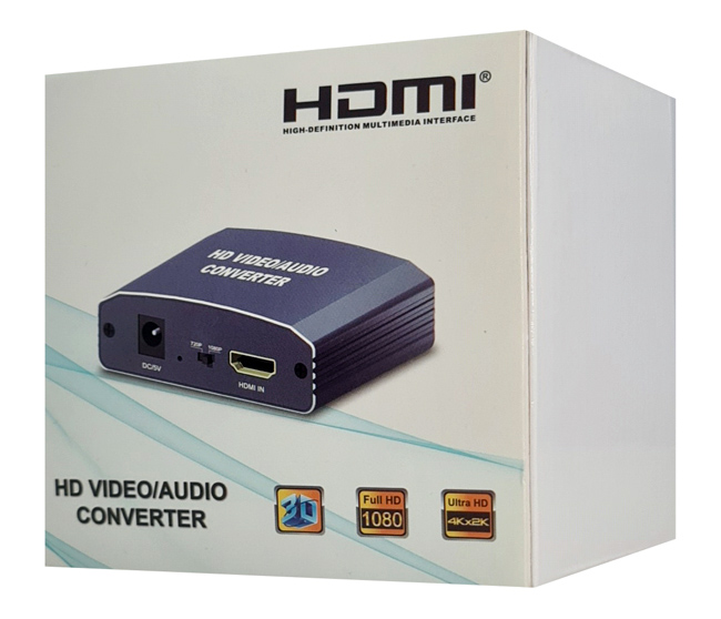 POWERTECH HDMI audio extractor CAB-H181, 4K/60Hz, γκρι