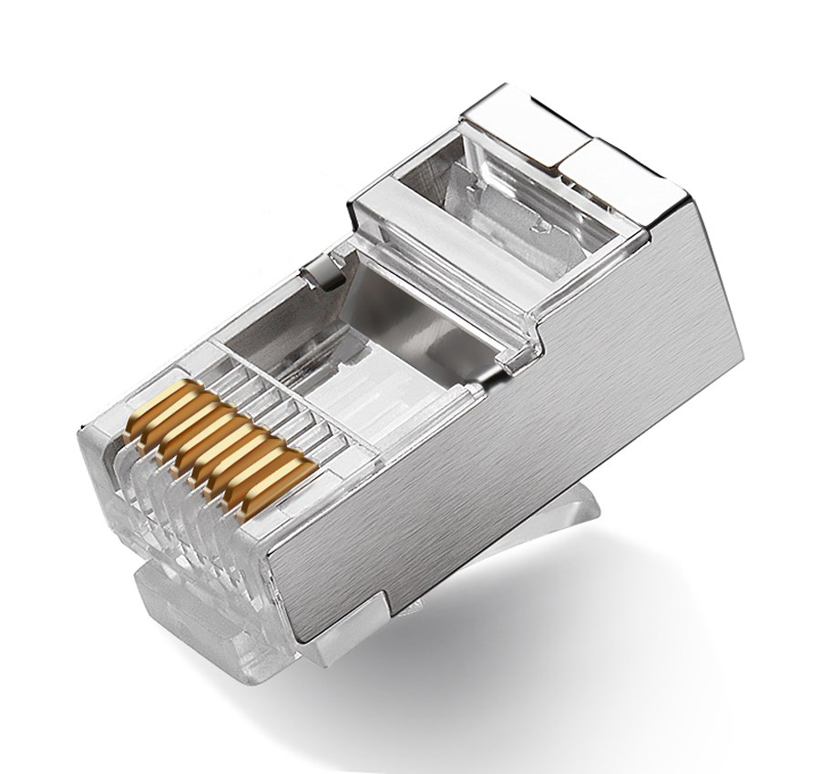 POWERTECH βύσμα RJ45 CAB-N039, 8p8cs, μεταλλικό, 50τμχ