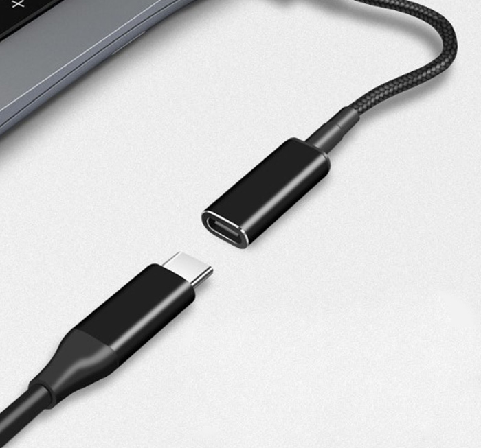 POWERTECH καλώδιο τροφοδοσίας CAB-UC073, USB-C σε HP 4.8×1.7mm, μαύρο