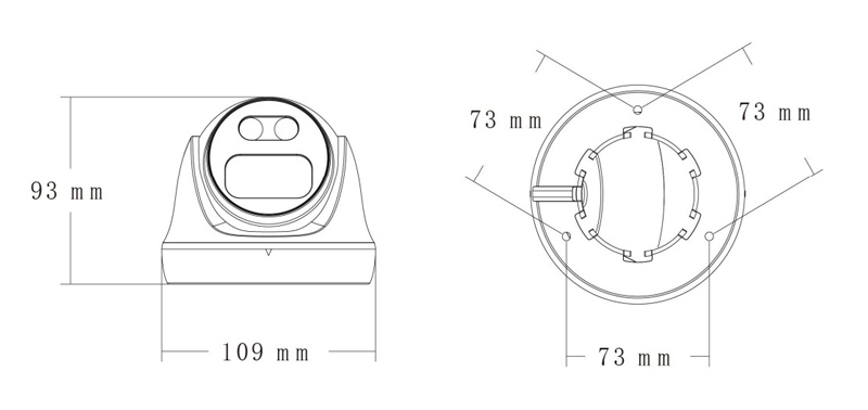 LONGSE IP κάμερα CMSAFG200WH, 2.8mm, 2MP, αδιάβροχη IP67, PoE