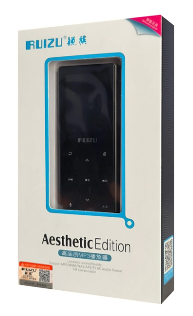 RUIZU MP3 player D51 με ηχείο, 1.8″, 8GB, BT, ελληνικό μενού, μαύρο