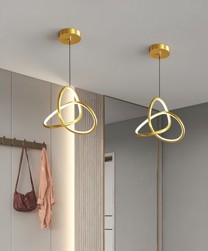 POWERTECH LED φωτιστικό οροφής HLL-0146, 25W, 4000K, Φ40cm, 1m, χρυσό