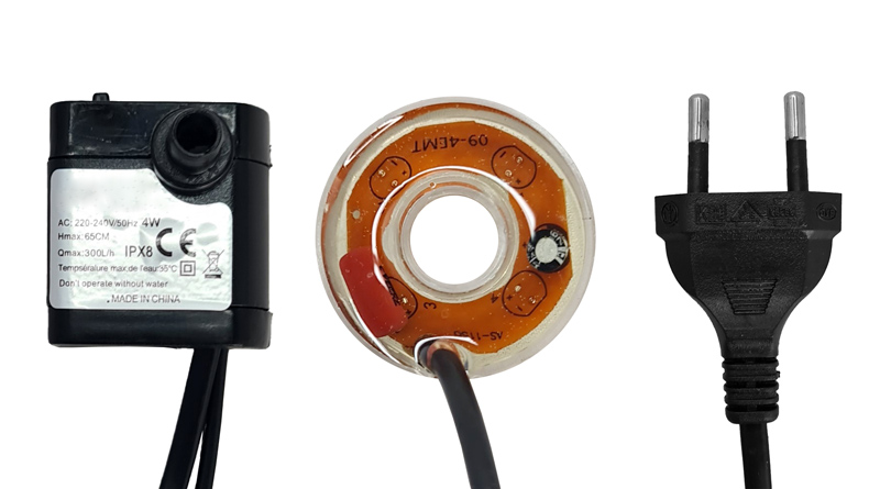 HOME USE διακοσμητικό συντριβάνι HUH-0168, φωτιζόμενο, 21×15.5x29cm