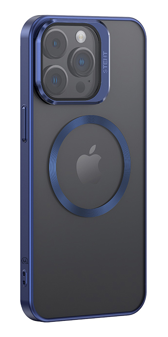 USAMS θήκη Geying US-BH855 για iPhone 15 Pro, διάφανη/μπλε