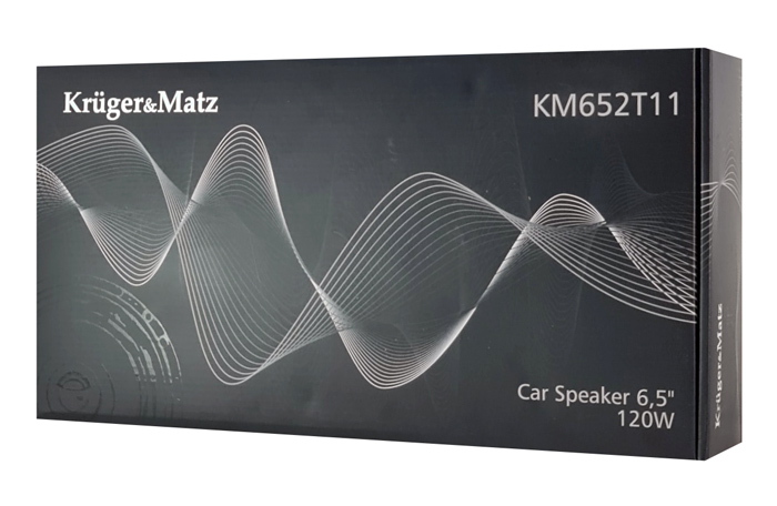 KRUGER&MATZ σετ ηχεία αυτοκινήτου KM652T11, 120W, 6.5″, 2 δρόμων, μαύρο