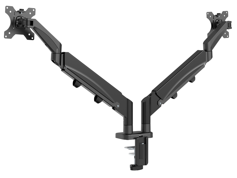 BRATECK βάση γραφείου LDT56-C024 για 2 οθόνες 17″-32″, έως 9kg ανά οθόνη