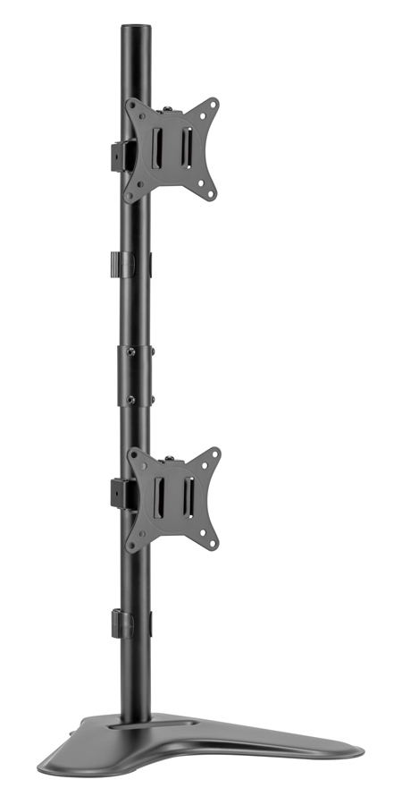 BRATECK βάση γραφείου LDT66-T02V για 2 οθόνες 17″-32″, 9kg ανά οθόνη
