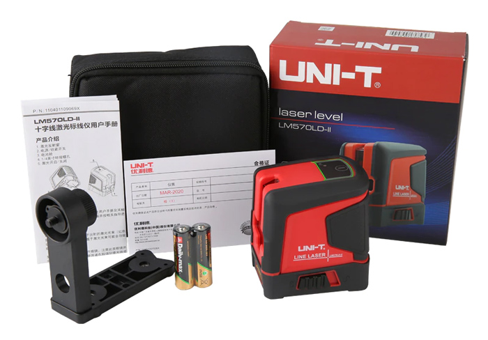 UNI-T γραμμικό αλφάδι laser LM570LD-II, με πράσινη δέσμη 2 ακτίνων
