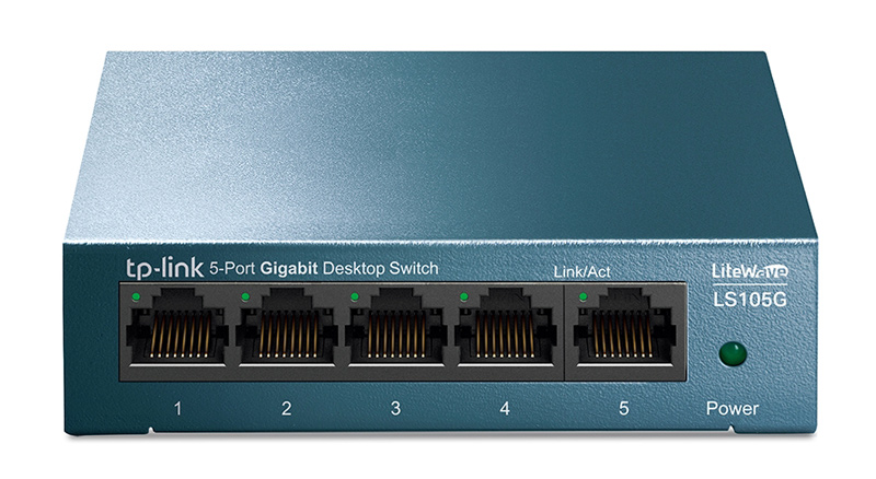 TP-LINK Desktop Switch LS105G, 5-port 10/100/1000Mbps, Ver. 1.0