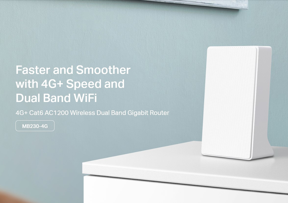 MERCUSYS router MB230-4G, 4G+ Cat6, 1200Mbps AC1200, Ver 1.0