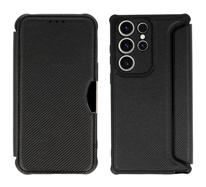 POWERTECH θήκη Razor Carbon MOB-1908 για Samsung Galaxy S23 Ultra, μαύρη