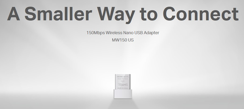 MERCUSYS ασύρματος USB αντάπτορας δικτύου MW150US, 150Mbps, Ver. 2