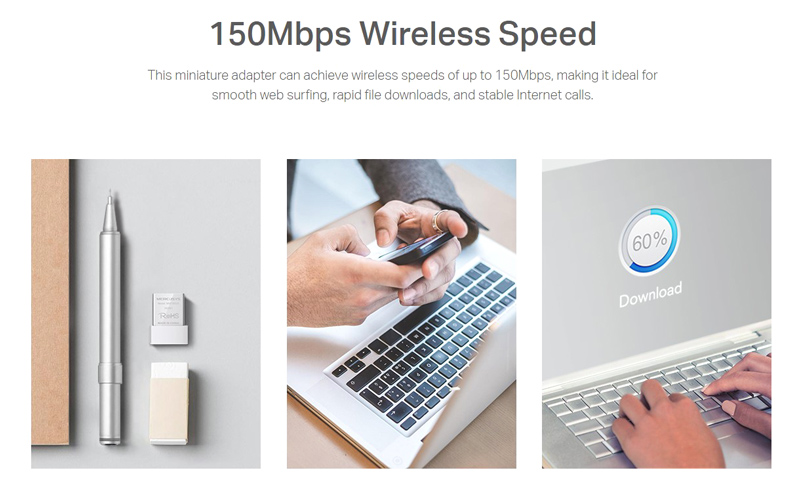 MERCUSYS ασύρματος USB αντάπτορας δικτύου MW150US, 150Mbps, Ver. 2