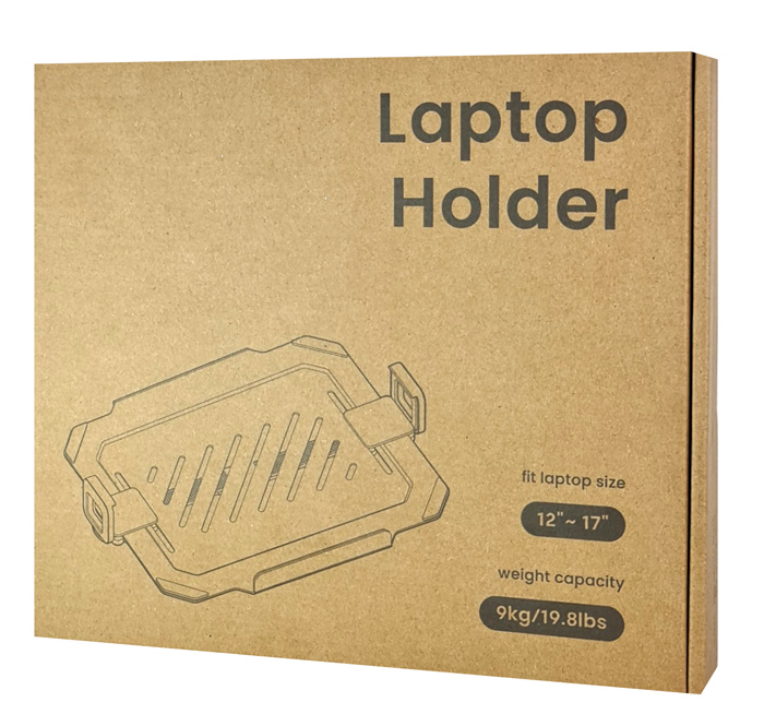 BRATECK βάση laptop NBH-8 για βάση οθονών VESA, έως 17″, μαύρη