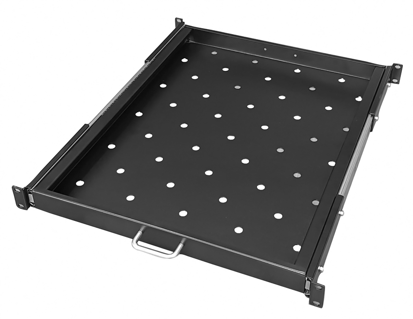 POWERTECH πτυσσόμενο ράφι 19″ NETW-0004, για rack βάθους 800mm, μαύρο