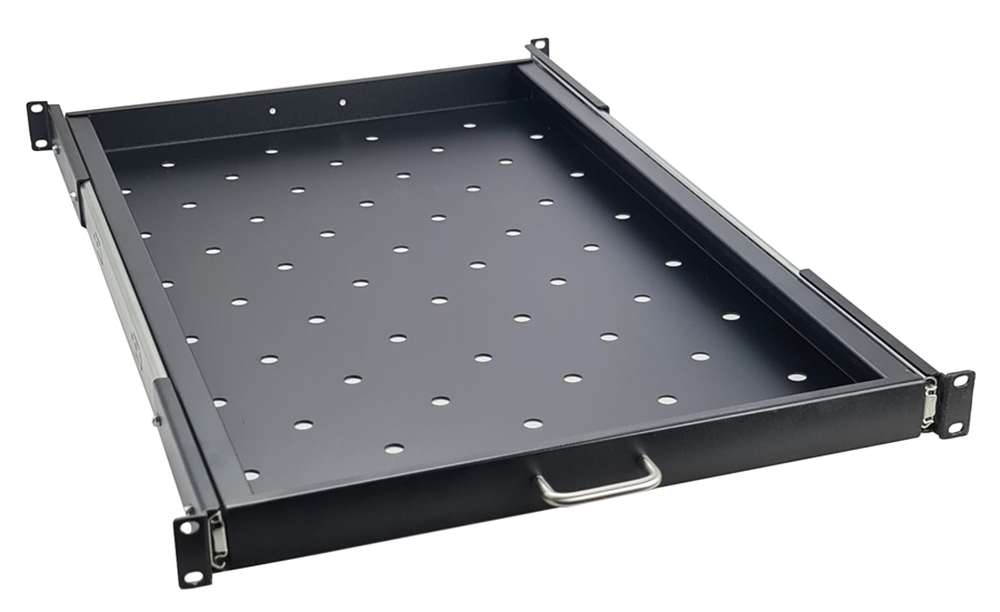 POWERTECH πτυσσόμενο ράφι 19″ NETW-0020, για rack βάθους 1000mm, μαύρο