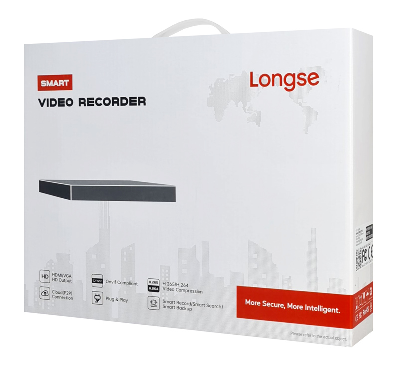 LONGSE NVR καταγραφικό NVR3009S1, 4K, H.265/H.264, 9 κανάλια