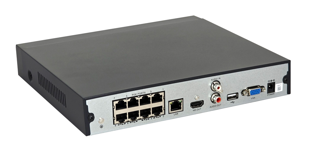 LONGSE NVR καταγραφικό NVR3116C1P8, 4K, H.265/H.264, 8 PoE κανάλια