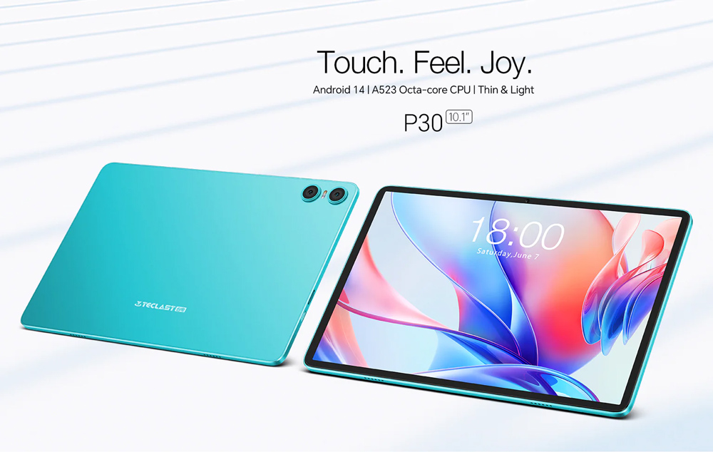 TECLAST tablet P30, 10.1″, 4/64GB, Android 14, 6000mAh, μπλε