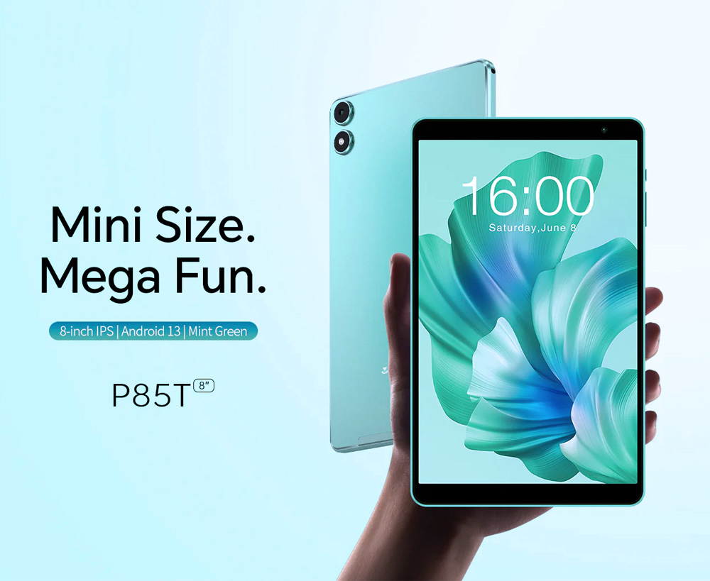 TECLAST tablet P85T, 8″ HD, 4/64GB, Android 14, 5000mAh, μπλε